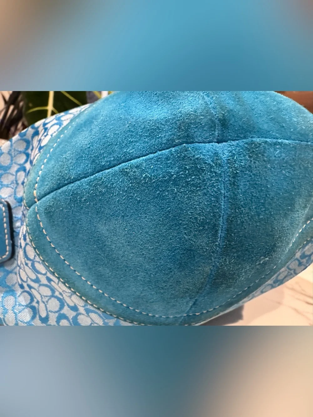 Coach Blue 💙Signature Hobo #1460